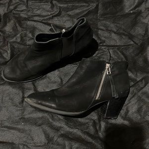 Black Vionic ankle boots